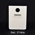 White S925 silver jewelry display card for handmade necklaces, size 5x14cm - 5*14cm