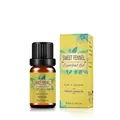 Sweet Fennel essential oil in 10ml amber bottle with organic yellow gift box - Sweet Fennel Oil