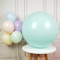 36-inch pastel mint green macaron latex balloon for premium party decoration and arch - 36 Inch Macaron Nile Blue