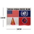 Top Gun Maverick Indian Ocean Cruise 85-86 embroidery patch 14x18cm navy pilot badge - 85-86 Large Back Patch