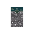 Zelfklevende nail art stickers MN-129 met witte sexy ondergoed lijnpatronen - MN-129 Platte Stijl