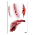 Realistic Halloween bloody scar tattoo sticker with stitches for cosplay makeup - WS-K20