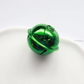 Glossy green metal star-shaped cutout bell for DIY crafts and pet collars - 25mm / Green