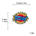 Comic POW! embroidered patch for DIY clothing with 5.5cm x 4.4cm size specifications - GZ-0002 (POW! Explosion)