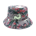Wendbarer Fischerhut für Damen und Herren mit Einhornmuster und Waldbeeren-Print - M (56-58cm) / Einhorn & Beeren Muster (2#)