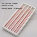 Light pink 25cm rose scented long pillar candles 4-piece set in gift box packaging - Light Pink (Rich Rose Scented)