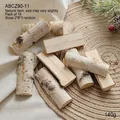 Set of 10 natural birch wood logs for DIY Christmas crafts and rustic home decor - Birch Wood Slabs/10pcs