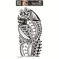 Waterproof 3D tribal wolf totem tattoo sticker FF-159 with breathable black ink design - 3D Tribal Totem (FF-159)