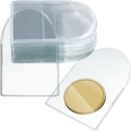 Transparente PVC-Münzhüllen mit U-förmiger Klappe für die Münzsammlung - Großpackung