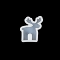 Translucent white silicone moose mold for DIY Christmas scented candles and soap - Medium / Translucent