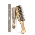 Gouden massage haarborstel voor hoofdhuidreiniging en professionele haarstyling - Standaard Maat / Goud