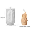 Moule en silicone nain à longues oreilles avec fleurs pour bricolage de Pâques ou Noël - Gnome à longues oreilles et trèfle (Mince)