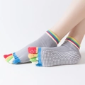 One Size / Five Toe-Rainbow Toes Light Grey
