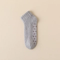 Calze da casa spesse in pile corallo grigio con punti in silicone antiscivolo - Grigio