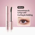 Waterproof black mascara in rose gold tube with fine brush for long and curly lashes - Single Pack / 01# Black