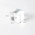 Minimalist 4cm transparent acrylic cube display stand for jewelry photography props - Cube Model 712 (4x4x4cm)
