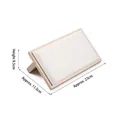 Jewelry display board in champagne gold frame with white velvet and folding stand - Horizontal Jewelry Display Slant (White & Champagne)