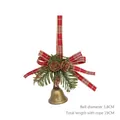 Décoration de Noël avec cloche en cuivre vintage, pommes de pin et nœud à carreaux rouges - 12# Ornement Suspendu Cloche Dorée (3.8cm)