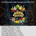 Pegatinas navideñas de colores para ventanas con adornos festivos y copos de nieve UV - Tamaño Pequeño【40*50CM】