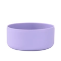 Protective purple silicone boot for insulated water bottles and wide mouth tumblers - Taro Purple