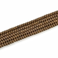 Macro-detail van natuurlijke agaatkralen 4x6mm voor doe-het-zelf sieraden maken - 4*6mm Abacus kralen (45 stuks, 200mm lengte) / Brons
