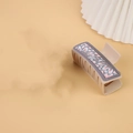 Western style beige hair claw clip with floral pattern for women hair accessories - Beige / Colorful Floral