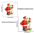 Guía de tallas del adhesivo navideño mostrando dimensiones recibidas y el producto final - Papá Noel y niña pequeña (PH_QTA1083)