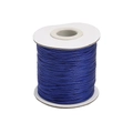 Deep blue 0.5mm waxed cord roll for DIY jewelry making and handmade bead stringing - 0.5mm/10 Meters / Royal Blue