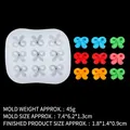 Moule en silicone pour 9 nœuds, idéal pour le chocolat, le fondant et la pâtisserie - 7#B1117 / Vert foncé