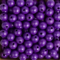 Bulk purple 16mm painted wooden beads for jewelry making and necklace DIY crafts - Deep purple