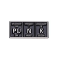 Emaille-Anstecknadel mit schwarzen Chemie-Elementen PUNK für Wissenschaft-Geschenke - Punk Stil (xz9287)