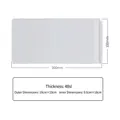 Thickened PVC jewelry ziplock bag 10x20cm size with 48 silk thickness measurement - 48 Mil / 10x20cm / Clear