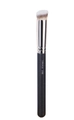 Angled concealer brush 270S with black handle and synthetic bristles for base makeup - I270s/angled Concealer Brush (silver Tip)