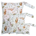 Three-piece forest animal print waterproof wet bags for baby diapers in assorted sizes - BF133 Forest Animals