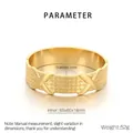 Bracciale a fascia larga in acciaio inossidabile placcato oro 18K con dettagli a forma di X - Stile Intrecciato a Forma di X Dorato (KB206389-SP)