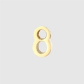 6mm gold-plated stainless steel number 8 pendant accessory for custom jewelry making - Number 8 (YP25296-8)