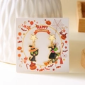 Detail of Halloween drop earrings featuring black cat and witch charms on a card - Black Cat and Witch Style (ER24Y0403)