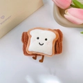 Polsini lavaviso in peluche a forma di toast in morbida flanella marrone assorbente - Stile Toast dei Cartoni Animati (81#) / 1 Pezzo / Caffè