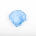 Single light blue artificial rose petal with detailed veins for wedding decoration - Light Blue