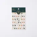 5D stereoscopic bow and script nail stickers MN-102F with green gold packaging - Colorful Embossed Bow Style (MN-102F-New Embossed)