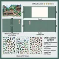 Set adesivi PET DIY Honglou Guanyuan con carta scenografica di architettura cinese - Giardino del Padiglione Rosso (Fase 3)