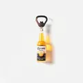 Beer bottle shaped magnetic fridge magnet with built-in metal bottle opener tool - Corona Bottle Opener
