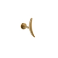 G23 titanium crescent moon labret stud in gold finish for ear and lip piercing - NO 3-Minimalist Moon / Gold