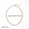 Dettaglio della collana in oro 18k con barre verticali, lunghezza 450mm+60mm - Stile Collana (TN3285)