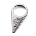 Silver metallic multipurpose bottle opener with Guizhou engraving and brushed finish - Silver (Guizhou Character OPP Bag)