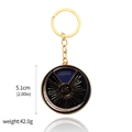 Rainbow mood dial keychain with Embrace My Uniqueness text and gold star detail - Uniqueness Keychain