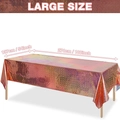 Mantel holográfico de oro rosa para fiestas, 137x274cm, material plástico resistente - Oro Rosa 137*274cm