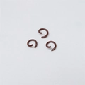 Brown metal open jump rings 1.2x8mm for DIY jewelry making and craft connectors - Coffee