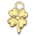 KC gold alloy four-leaf clover pendant charm for DIY bracelets and necklaces - Four-Leaf Clover / Gold