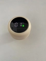 Round digital water bag thermometer in cream white with LED temperature display - Single Digital Display (Contact for Match) / 2000ml (Large)